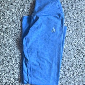 Baby blue Ryderwear cheetah leggings